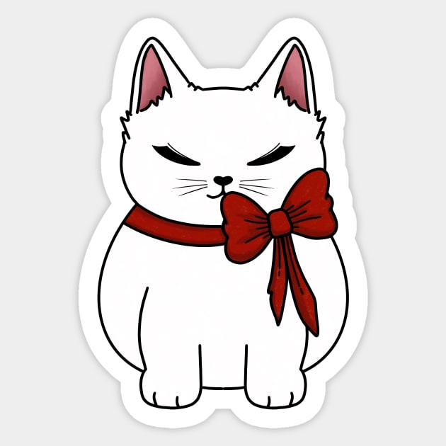 Cute Cat Sticker by Introvert Home 